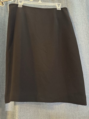 Preston & York Black Pencil Straight Skirt Back Zipper Size 10