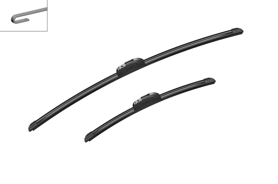 2x Wiper Blades (Pair) Flat Aero type AR141S 3397014141 Bosch Aerotwin Retrofit - Image 2 of 4