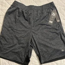 RBX  X-Dri MENS SIZE Large Training Athletic Workout Ready Knit Shorts MSRP $45