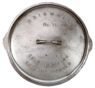 RARE Vintage Griswold No 11 (471)  Plated Cast Iron Low Dome Skillet Cover
