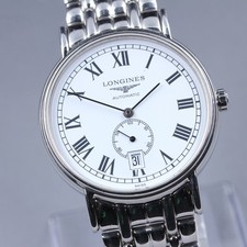 Exc 5 Box LONGINES Presence L4.805.4 White Dial Automatic Men's Watch 38mm JAPAN