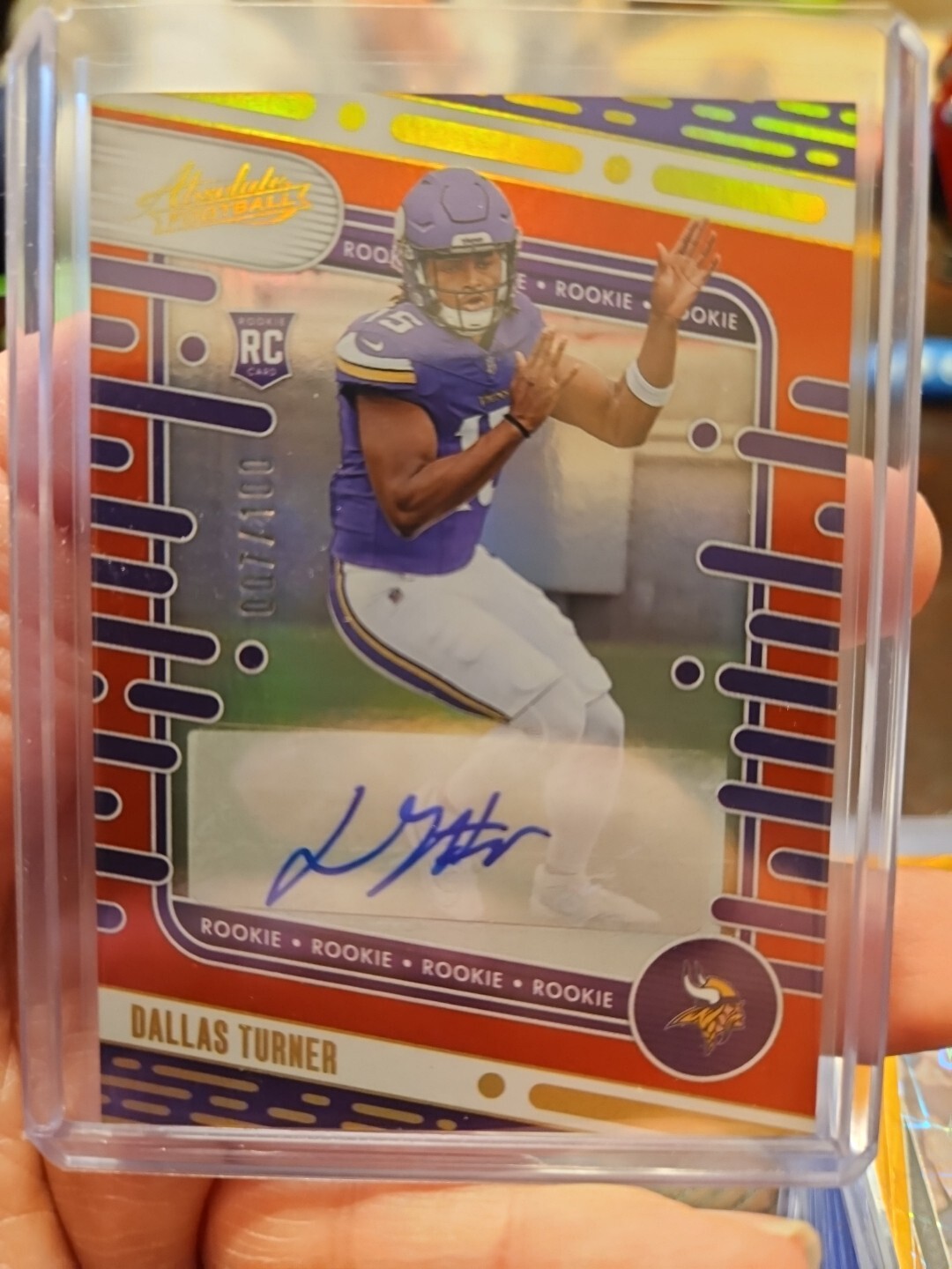 Dallas Turner Panini Absolute #117 Signature