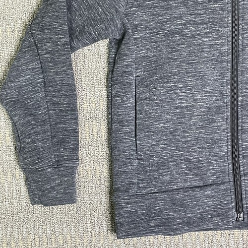 Boy's Uniqlo Hoodie Hoody Gray Gray Dry Fit Full Zip Athletic Sweater Shirt - Picture 3 of 10