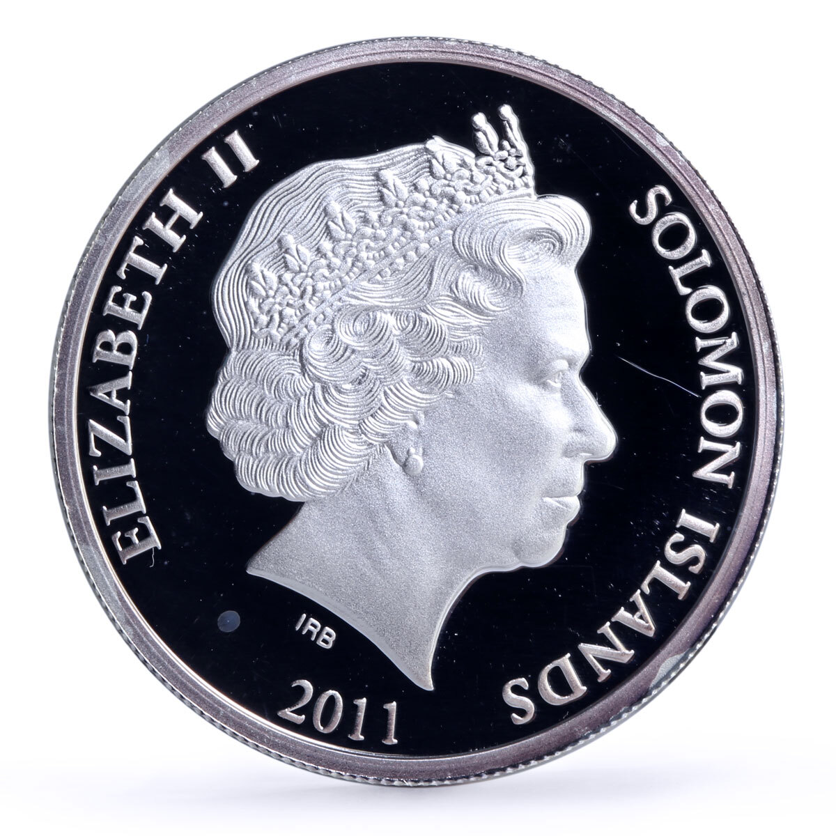 Solomon Islands 5 dollars Archangel Michael colored proof silver