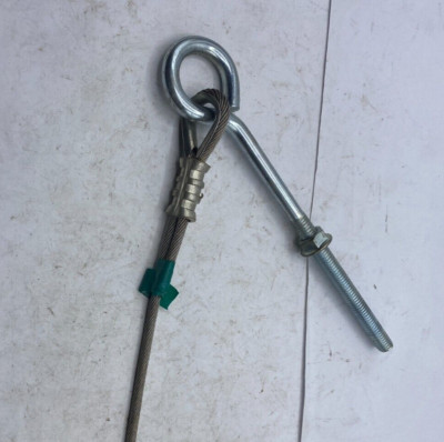 Chute Lanyard Cable 14'' and Hook O-Type Eye Screw 8''  