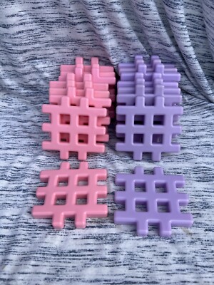 VTG LITTLE TIKES WEE WAFFLE CASTLE Nr Complete Blocks PASTEL