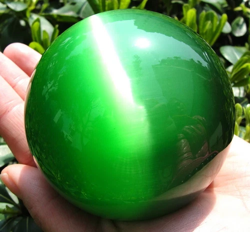 60/80MM Cat's Eye Crystal Ball Orb Sphere Healing ball Furnishing articles - Picture 37 of 39