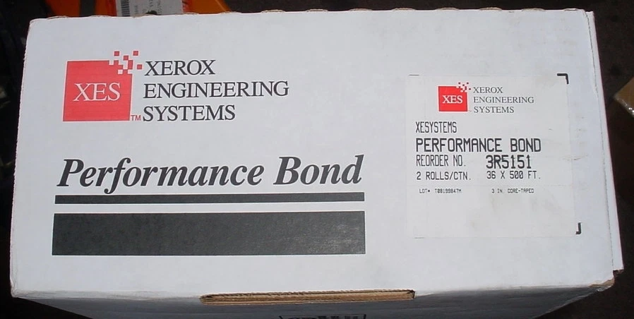 XEROX PERFORMANCE BOND 2 ROLL BOX  36" x 500"  3" CORE  3R5151 - Image 2 of 3