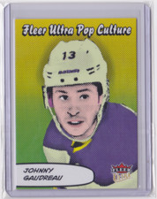 2021-22 FLEER ULTRA POP CULTURE INSERT JOHNNY GAUDREAU #PC-40 CALGARY FLAMES