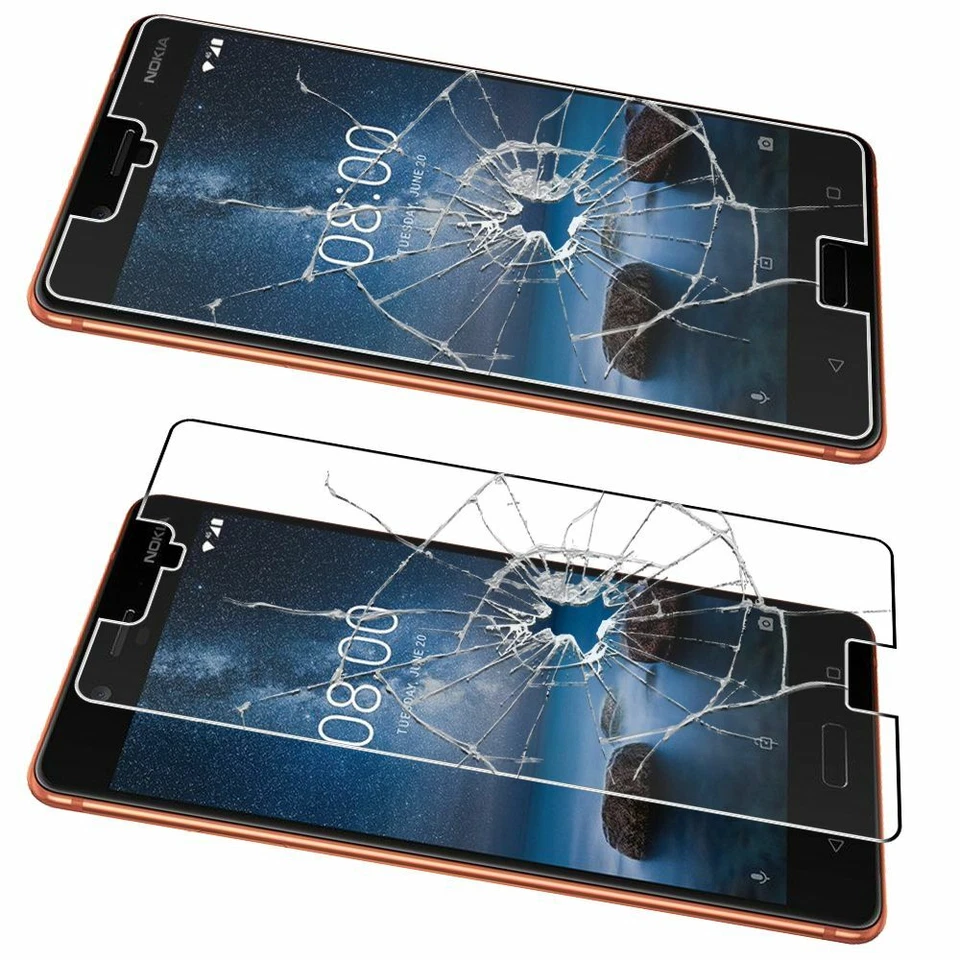 Nokia Nokia 8 Film Protection Ecran Vitre en Verre Trempé Anti Cassé - Photo 2/4