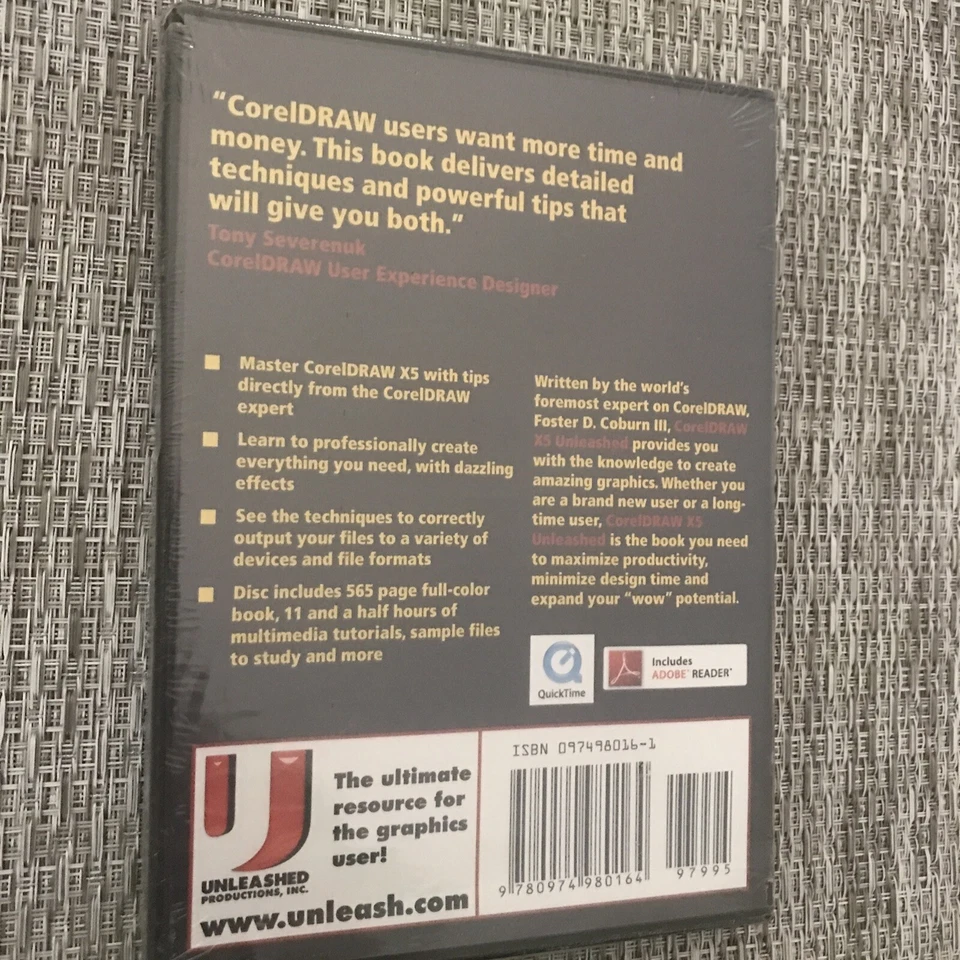 CorelDRAW X5 Unleashed - DVD-ROM By Foster D. Coburn III - Brand NEW! • RARE! • - Image 4 of 4