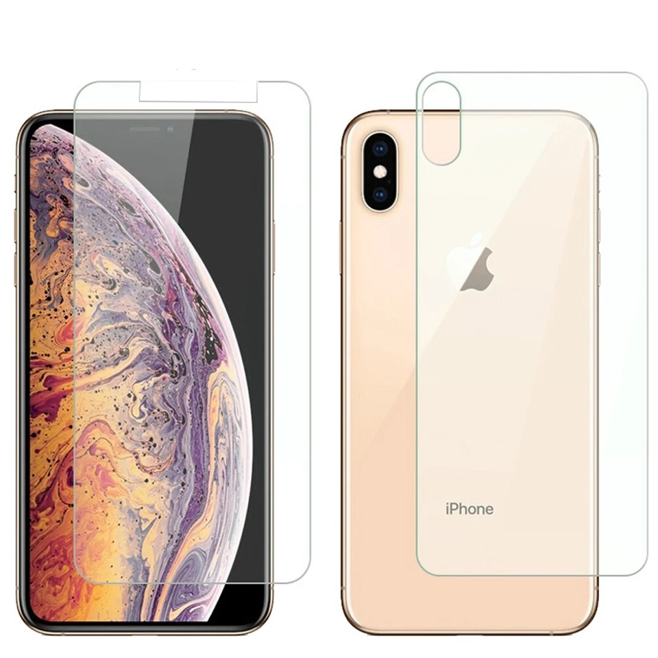 Película protectora de pantalla de hidrogel delantera + trasera 2 piezas para iPhone 16e 16 15 14 13 12 Pro Foto 4 de 4