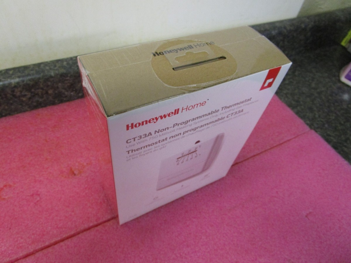 Honeywell CT33A Millivolt Thermostat Non-Programmable Heat Only