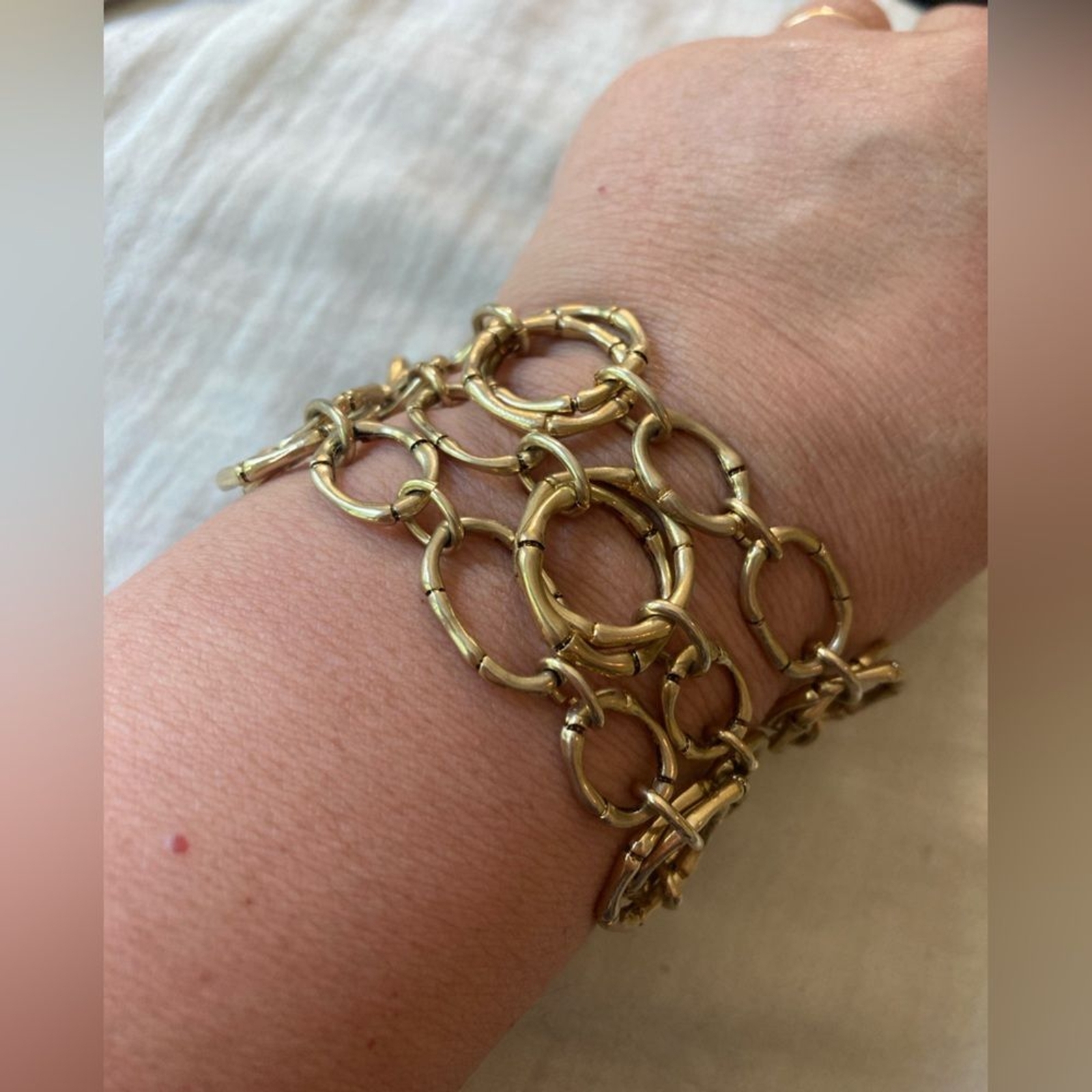 Multi Chains Statement Bracelet with Magnetic Cla… - image 4