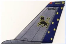 5.5" NAVY VF-213 F-14 TOMCAT TAILFIN EMBROIDERED PATCH