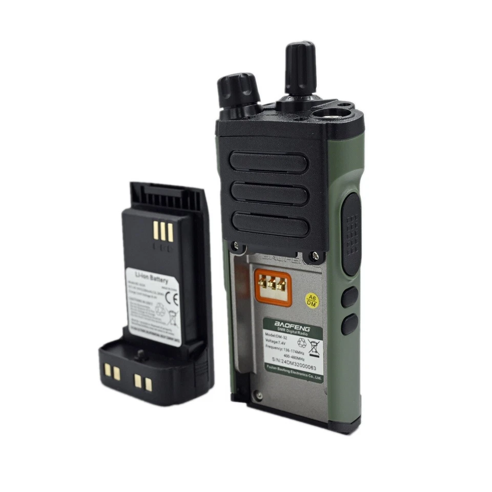 BAOFENG DM32UV Walkie Talkie 10W Digital DMR GPS APRS AM FM HAM Radio - Image 4 of 4