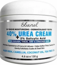Ebanel Urea Cream 40% plus Salicylic Acid 2%, Foot 4.6 Ounce
