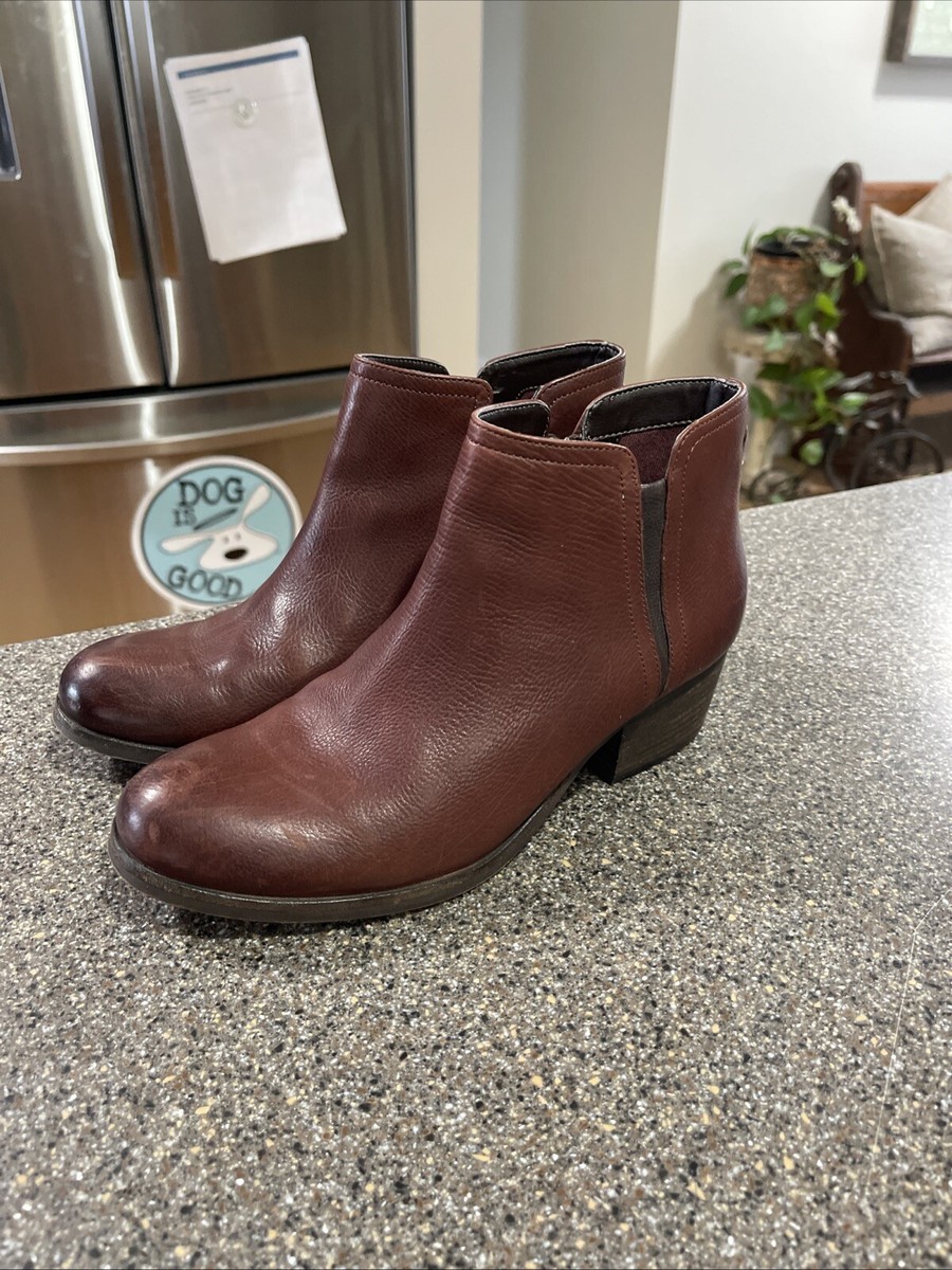 Clarks Artisan Womens Maypearl Ramie Booties Brown Nubuck size