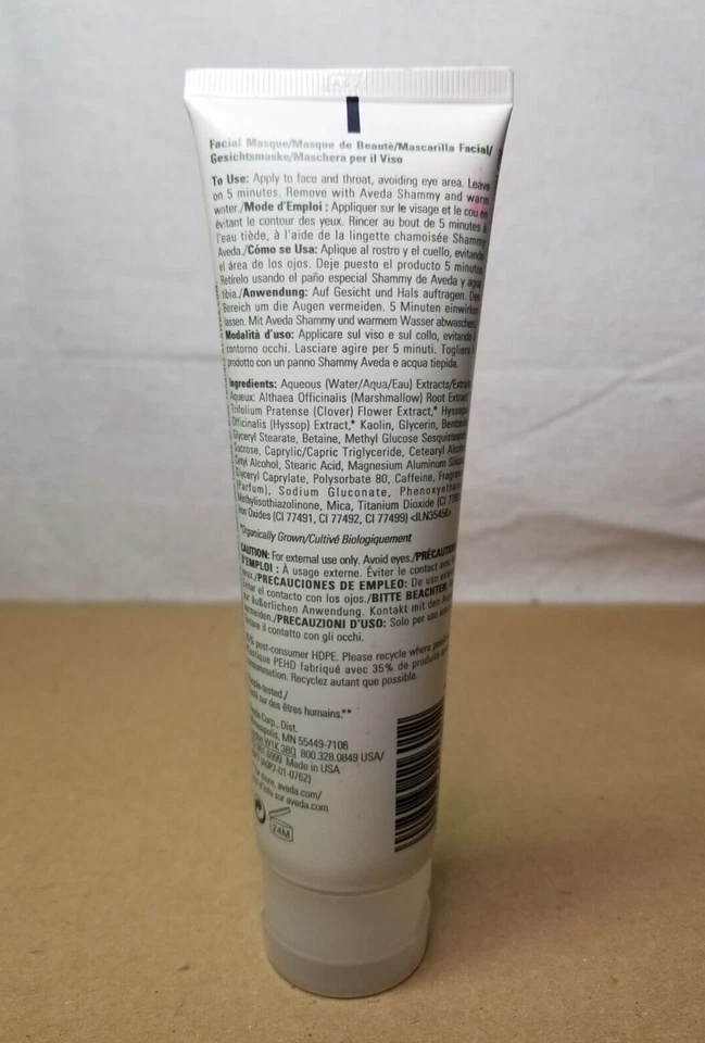 Mascarilla de arcilla herbal de limpieza profunda Aveda 4,2 fl oz descontinuada abierta LEER Foto 2 de 3