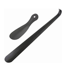 2 PCS Straight Handle Shoe Horn Anti Bending Stainless Steel Shoehorn for Senior