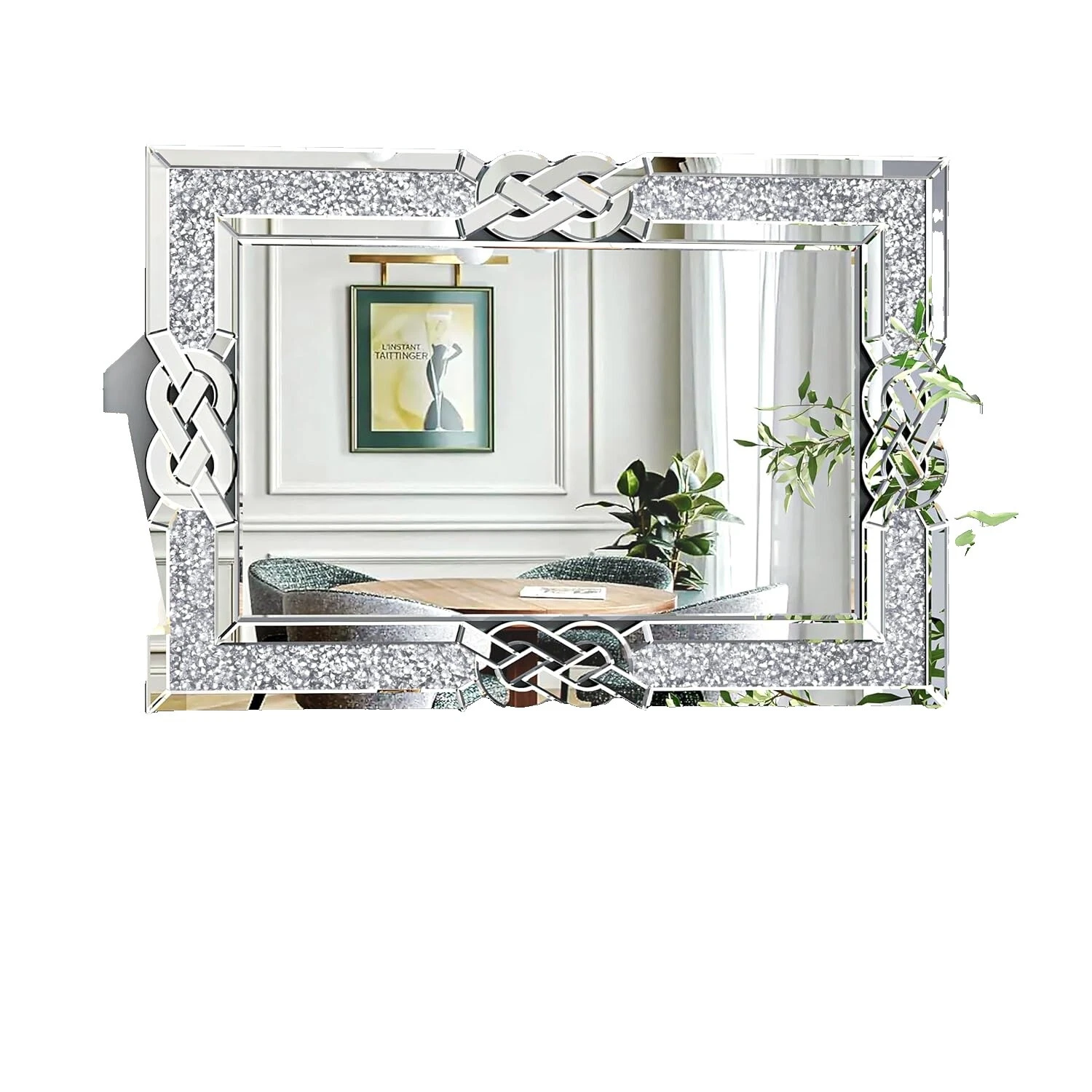 Glass Rectangle Art Deco Home Décor Mirrors