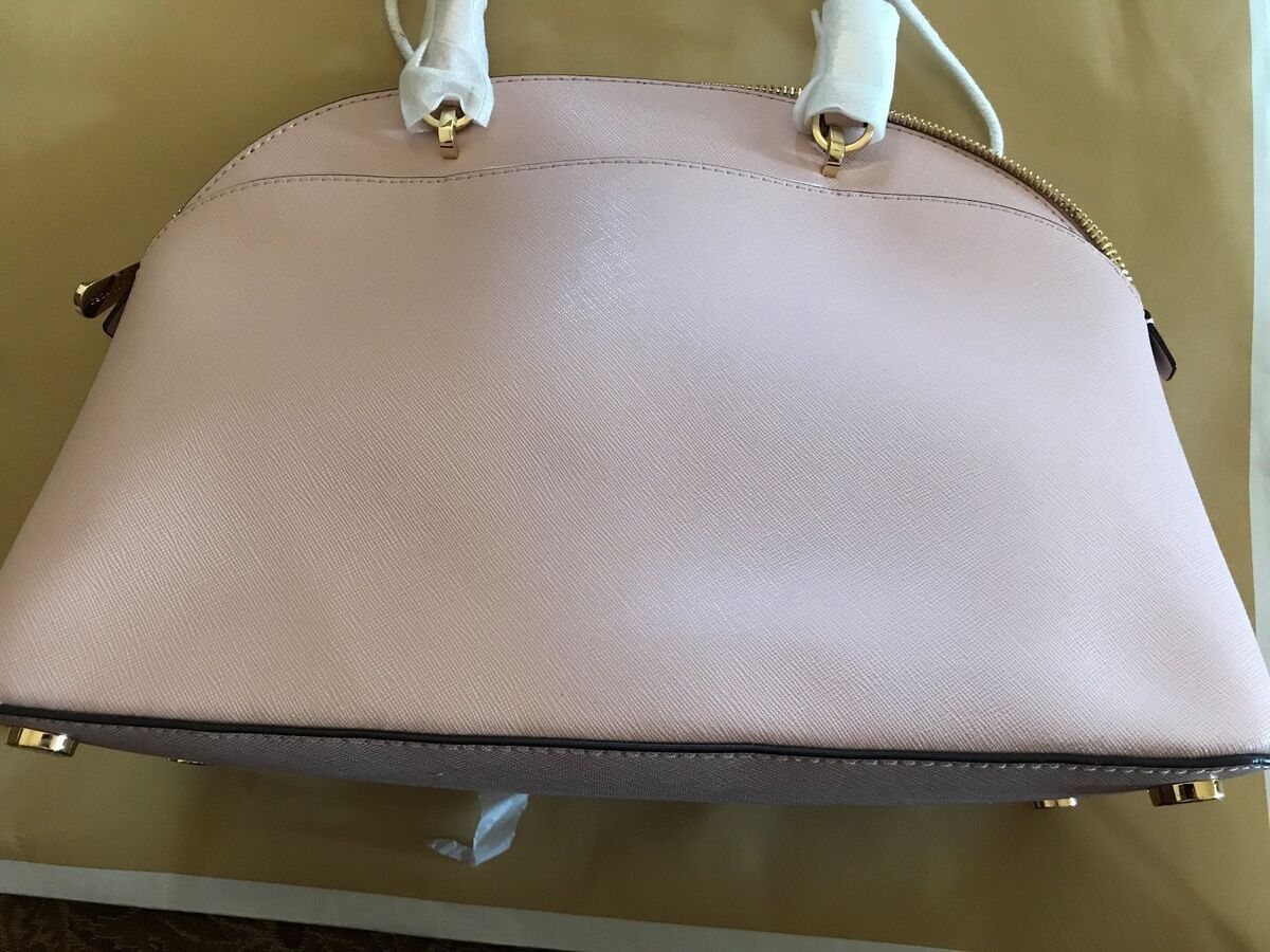 Emmy Large Saffiano Leather Dome Satchel
