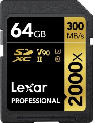 Lexar Professional 2000x SD Karte 64GB, Bis Zu 300MB/s Lesen, LSD2000064G-BNNAG
