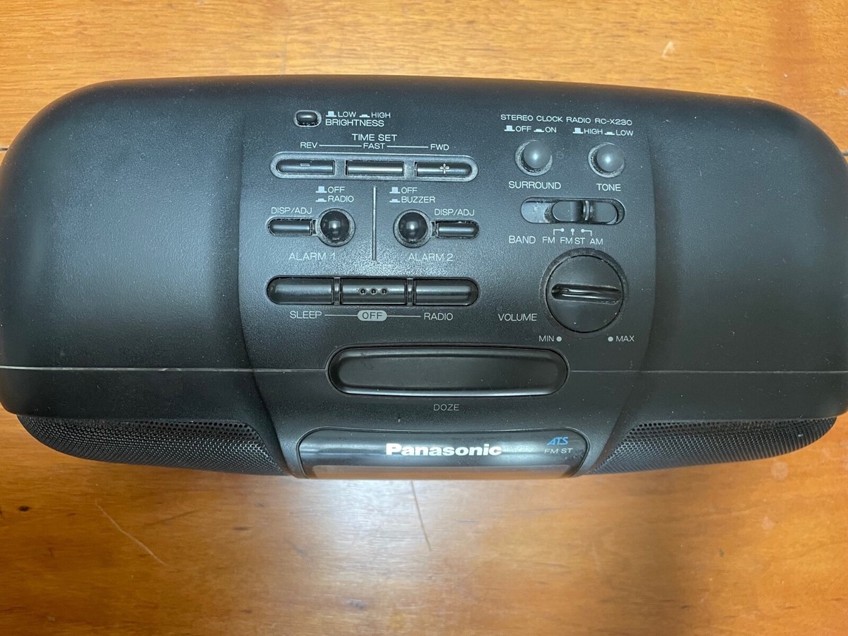 Panasonic RC-X230 Vintage AM/FM Stereo Clock Radio, works, online