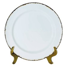 Steelite International BROWN DAPPLE White Brown Retro Rustic Bread Butter Plate