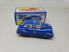 Schylling 2008 Classic Tin Police Car Friction PRESS DOWN  OFF IT GOES NIB