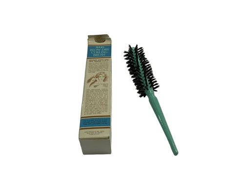 Vtg 70s Avon 7.5" Blow Dry Curling Brush Full Round Styling OPENED BOX NOS - Picture 2 of 3