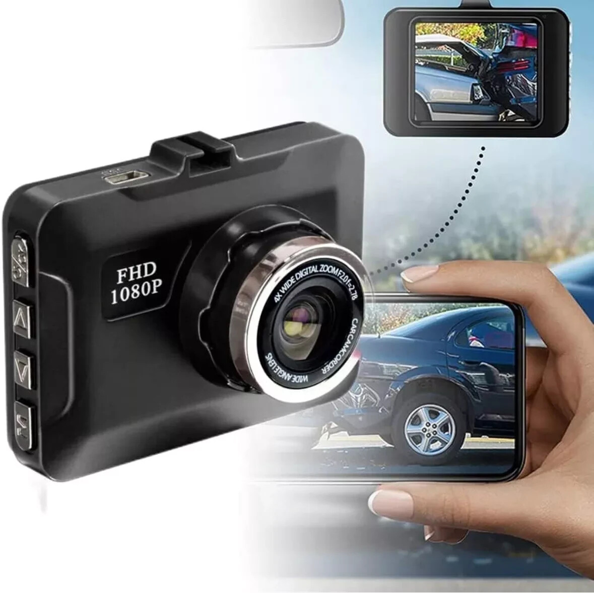 FHD 1080 Dash Cam with 2