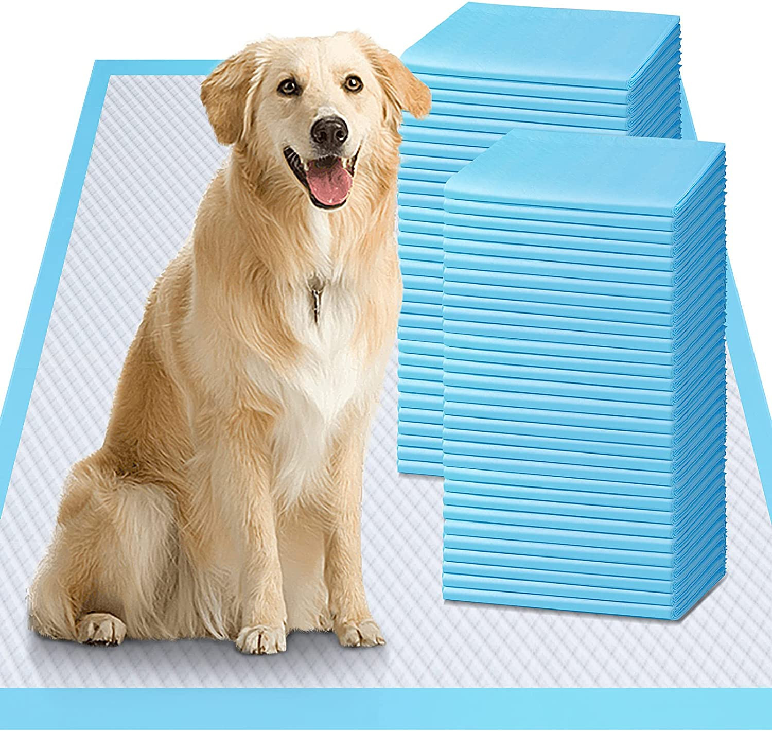 100PCS Dog Pee Pads Extra Large 28"x34" Heavy Absorbency Pet Training Puppy Pads