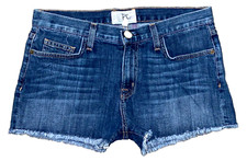 CURRENT ELLIOTT The Boyfriend in Love Cut Off Denim Blue Jean Shorts Size 26