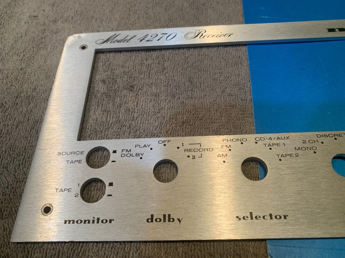 Marantz 4270 Quad Receiver Faceplate w/ Bent corner | eBay