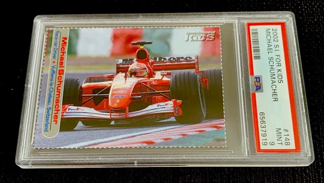Michael Schumacher ROOKIE 2002 SI Sports Illustrated For Kids F1 MINT PSA 9