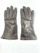 Vintage Fownes Leather Gloves Brown Cashmere Lining Sz 7.5 Driving