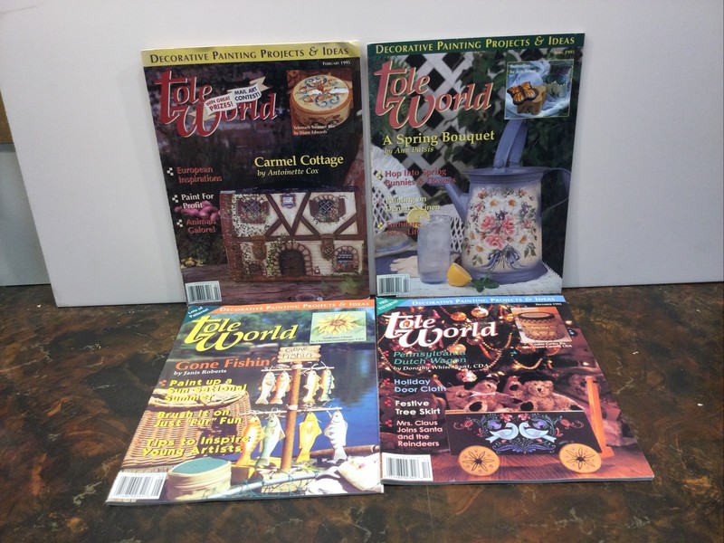 Tole World Magazine February, April, August, December 1995