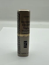New Avon 1997 Beyond Color Triple Benefit Lipstick .13oz Rosestone