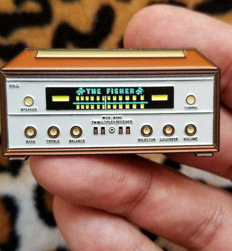 Limited Fisher 800C Tube Stereo Receiver Enamel Pins Limited 