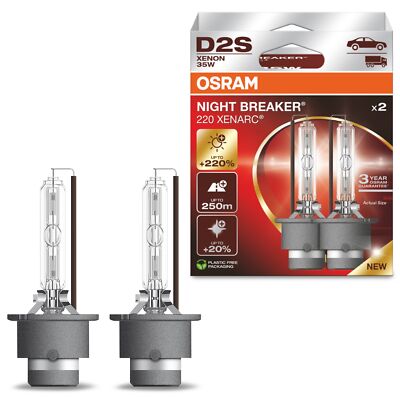 2x OSRAM D2S NIGHT BREAKER NEXT GEN +220% Xenon Version 2025 4500K
