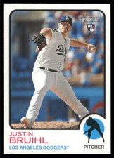 2022 Topps Heritage #518 Justin Bruihl Los Angeles Dodgers Rookie