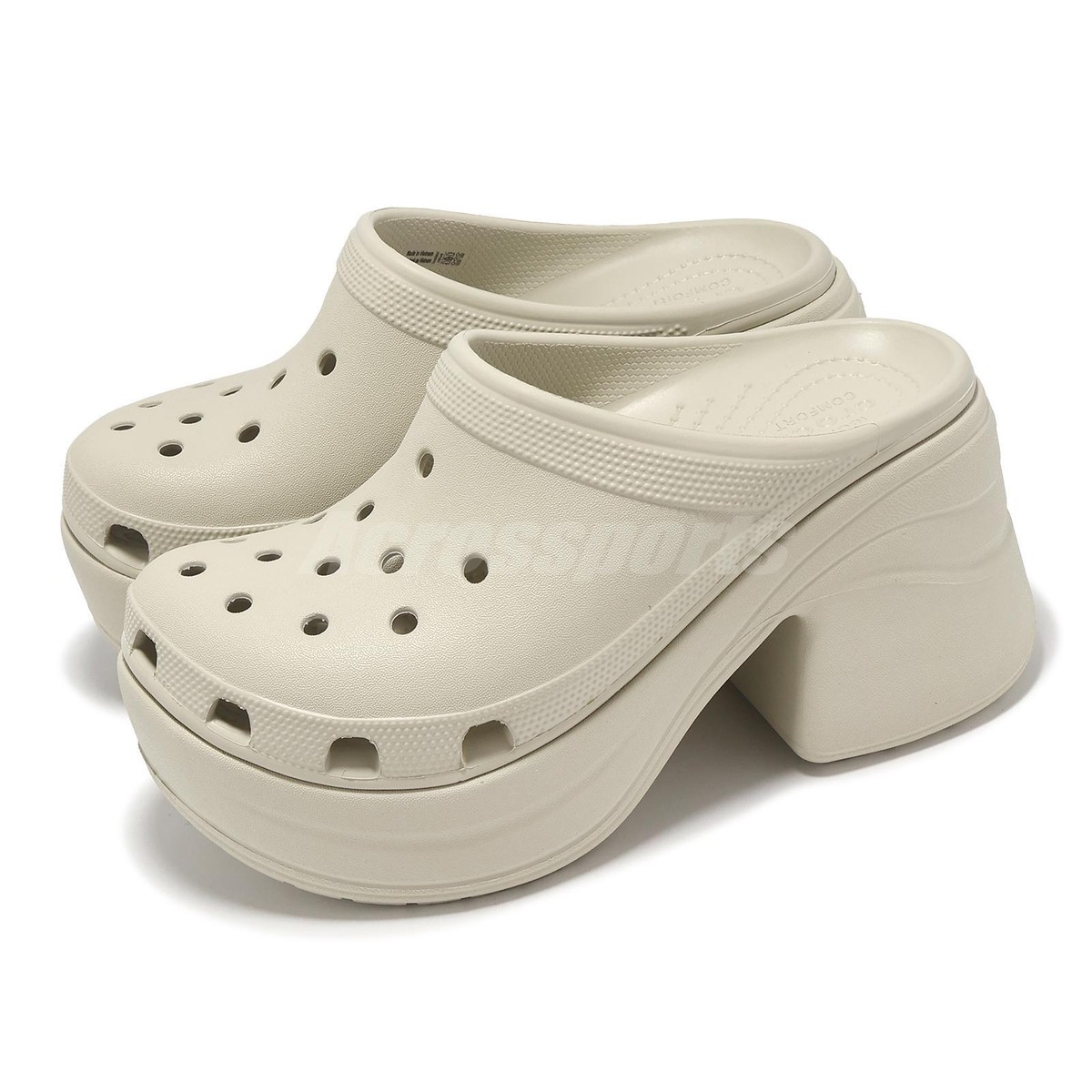 CROCS Men\'s Cream Vented Comfort Clog Amazon.com | Crocs Unisex Adult Ralen Clogs, Charcoal, 4 Men  main image 2