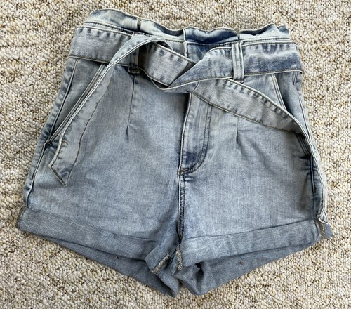Express Shortie High-rise Denim Shorts 