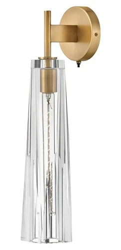 Fredrick Ramond FR31100-CL Cosette 1 Light 21" Tall Wall Sconce - Brass - Picture 1 of 4