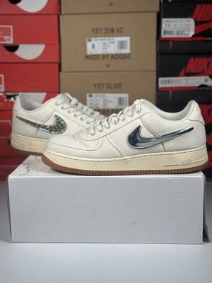 Size 11M - Travis Scott x Nike Air Force 1 Sail - Clean - Ships Same Day