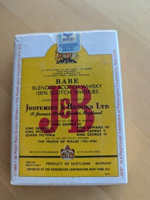 J&B Scotch 1985 Playing Cards Sealed