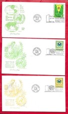 THREE United Nations 1st Day Covers  From Early 1960s      T-167