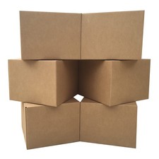 Large Moving Boxes 20'' x 20'' x 15'' Pack of 6, Corrugated Cardboard Boxes f...