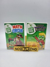 2 LeapFrog Math Circus Talking Words Factory DVD Kids Learning Educational